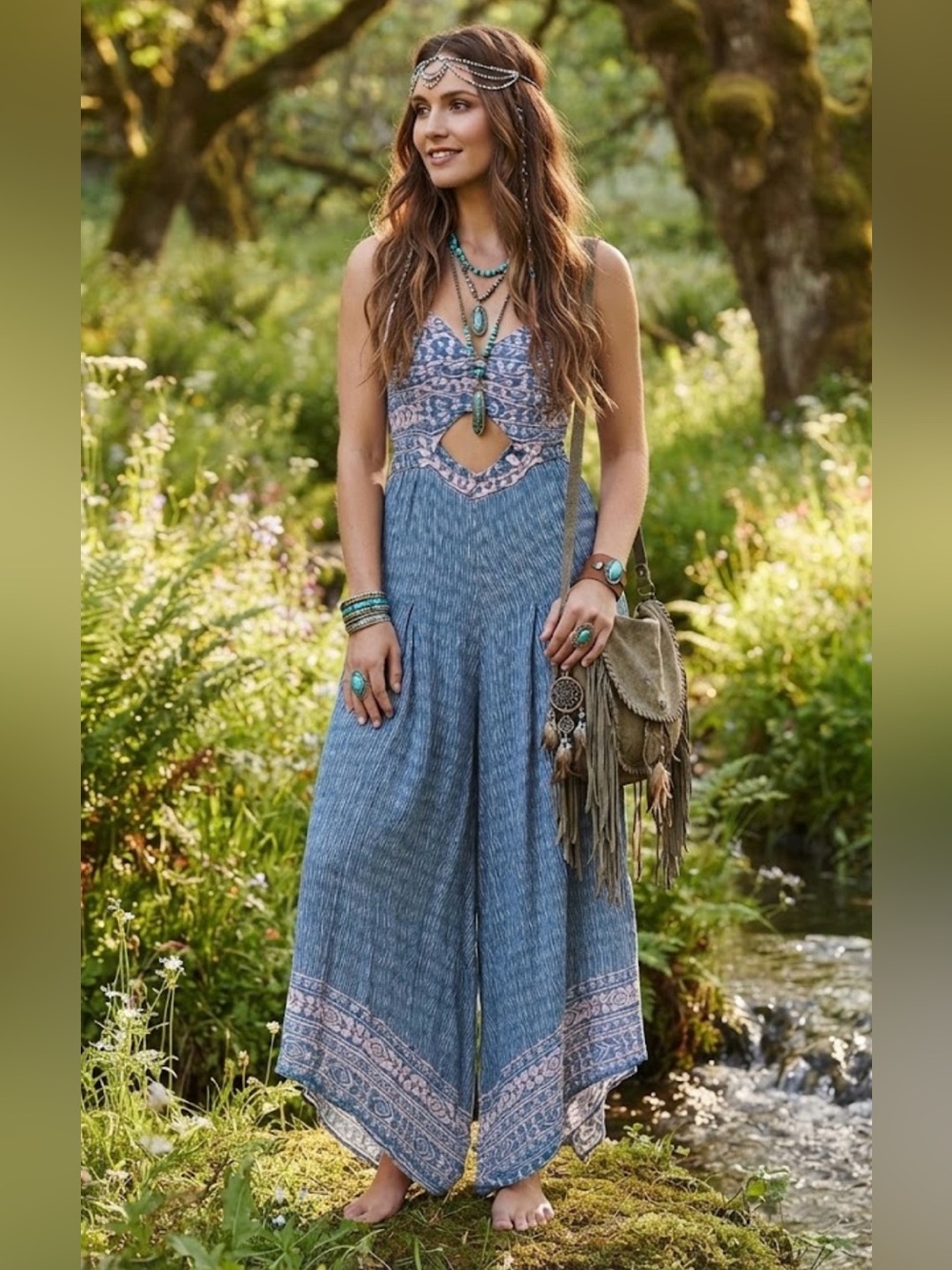 Free People Crystal Bay halter romper